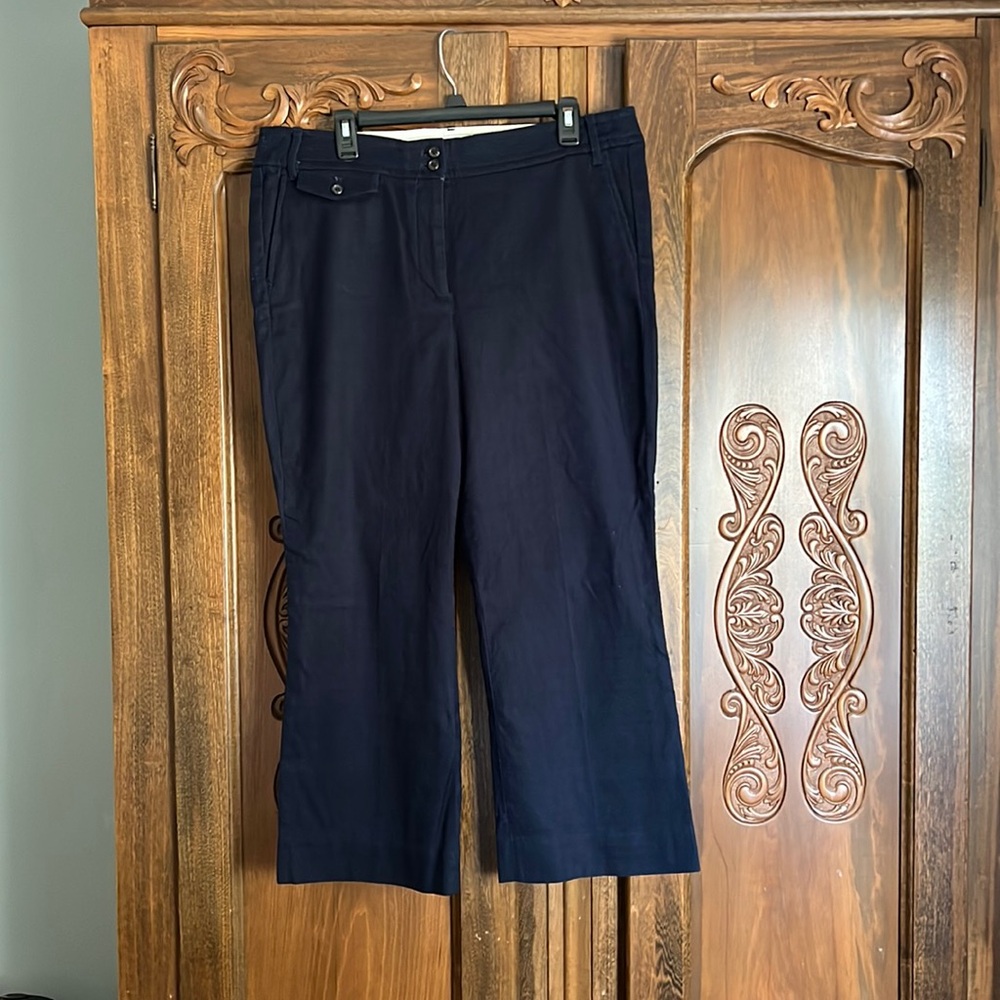 J.Crew Navy Crop Pants, Sz 16